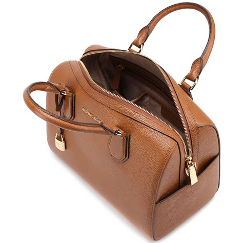 michael kors brown leather satchel|Michael Kors outlet satchel.